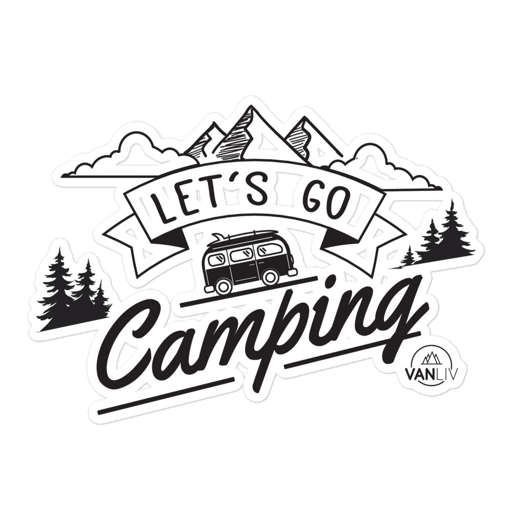 "Let's go Camping" Sticker