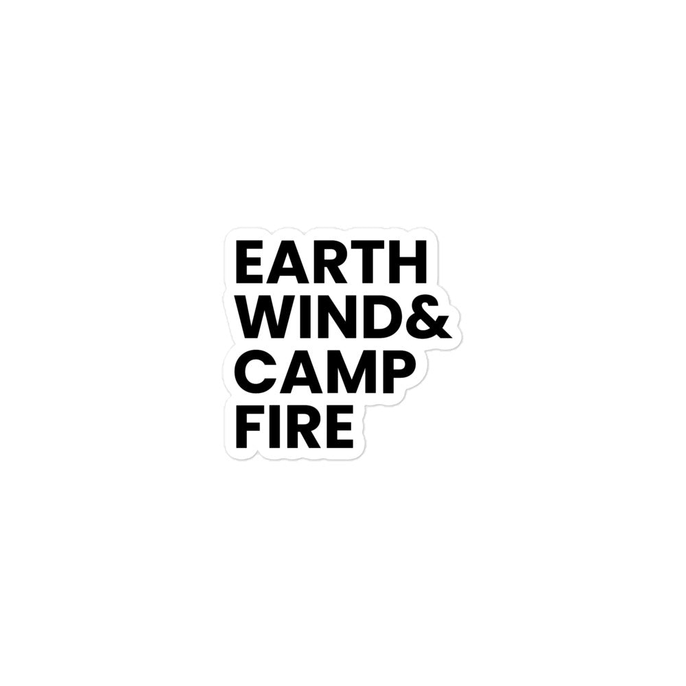 Earth, Wind & Campfire Sticker