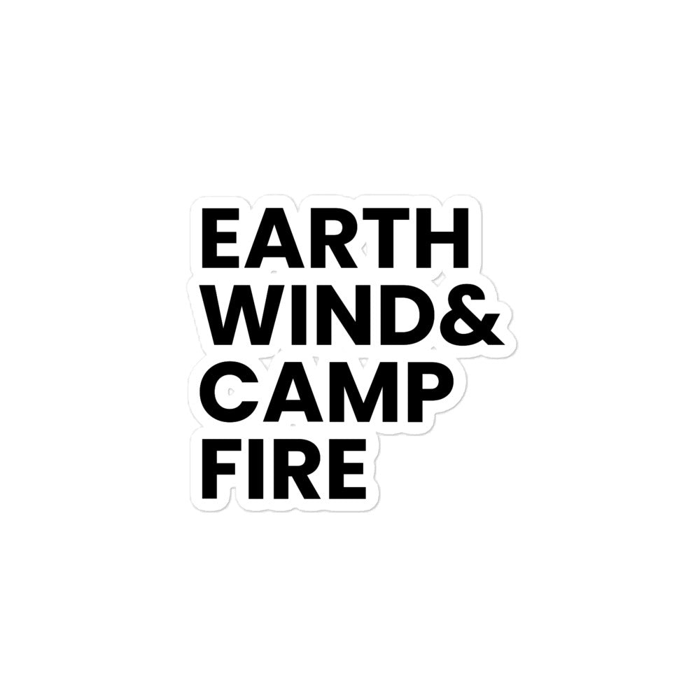 Earth, Wind & Campfire Sticker